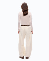 Pantaloni barrel fit in velluto a costine - | Pinko