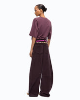 Barrel-fit corduroy trousers - | Pinko