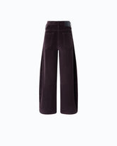Barrel-fit corduroy trousers - | Pinko
