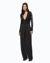 Maglia body con trasparenze - | Pinko