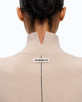 Wool and cashmere turtleneck sweater - | Pinko