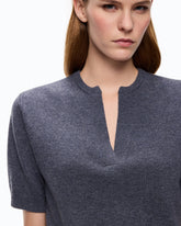 Maglia con scollo a V in lana e cashmere - | Pinko