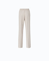 Pantaloni a gamba dritta con vita elasticizzata - | Pinko