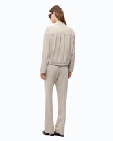 Relaxed-fit overshirt in full Milano-knit fabric - | Pinko