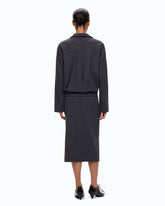 Overshirt morbida in punto stoffa - | Pinko