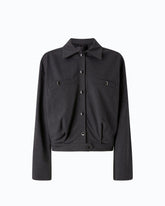 Overshirt morbida in punto stoffa - | Pinko