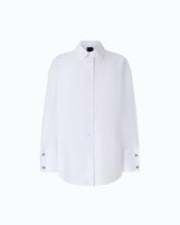 Camicia in popeline con polsini gioiello - | Pinko