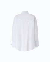 Camicia in popeline con polsini gioiello - | Pinko