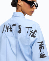 Chemise en coton « Quiet Is The New Punk » - | Pinko