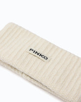Opaska do włosów z napisem z logo PINKO - | Pinko