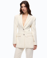 Veste ajustée à épaulettes - Blanc | Pinko