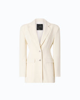 Giacca slim con spalle imbottite - | Pinko