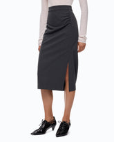 Gonna pencil in punto stoffa - | Pinko