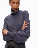 Abito midi dolcevita in misto lana - | Pinko