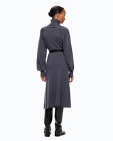Abito midi dolcevita in misto lana - | Pinko
