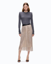 Maglia in lana merino con spalline rimovibili - | Pinko