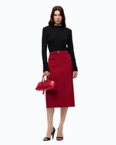 Maglia in lana merino con spalline rimovibili - | Pinko