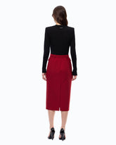 Maglia in lana merino con spalline rimovibili - | Pinko