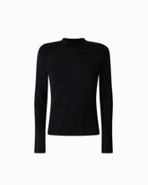 Maglia in lana merino con spalline rimovibili - | Pinko