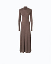 Abito lungo dolcevita in lana merino - | Pinko