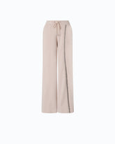 Pantaloni wide leg con coulisse e catena - | Pinko