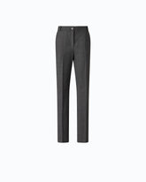 Stretch wool-blend cigarette trousers - | Pinko
