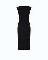 Midi sheath dress with belt - | Pinko