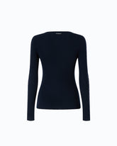 Maglia a costine con pizzo - | Pinko