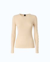 Pullover im Rippstrick mit Spitze - | Pinko
