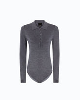 Maglia body in lana merino - | Pinko