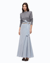 Pull en laine mélangée à col bijou - | Pinko