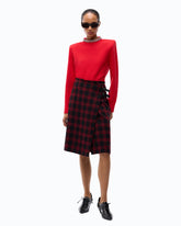 Maglia in misto lana con collo gioiello - | Pinko