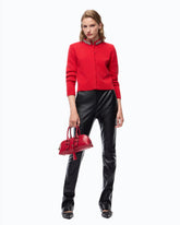 Cardigan con collo gioiello - | Pinko
