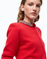 Cardigan con collo gioiello - | Pinko