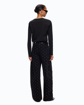 Sweater with Love Birds logo - Black | Pinko