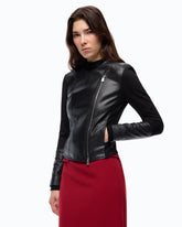 Giubbino biker ibrido - | Pinko