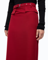 Gonna pencil con cintura - | Pinko