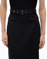 Pencil skirt with belt - | Pinko