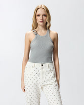 Tanktop mit Anhänger-Schnalle - | Pinko