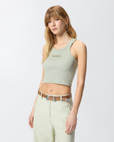 Canotta cropped con logo PINKO - | Pinko
