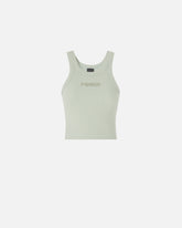 Canotta cropped con logo PINKO - | Pinko