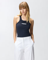Canotta a costine con logo PINKO 3D - | Pinko
