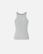 Top a costine con ricami gioiello - | Pinko