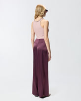 Top a costine con ricami gioiello - | Pinko