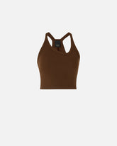 Canotta cropped con scollo asimmetrico - | Pinko