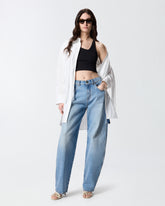 Canotta cropped con scollo asimmetrico - | Pinko