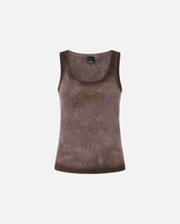 Canotta effetto spray con ricamo PINKO - Marrone | Pinko