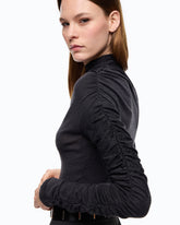 Maglia lupetto con fondo asimmetrico - | Pinko