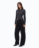 Sweater with gathered sleeves - | Pinko