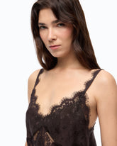 Top lingerie con pizzo - | Pinko
